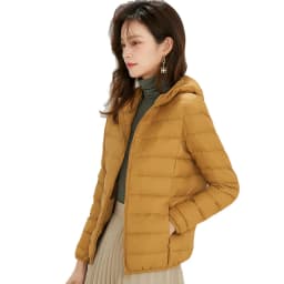 Winter Women Hooded Puffer Jackets Ultra Light Down Jacket Warm Coat Parka Female Portable Outwear Windbreaker Quilted Jacket