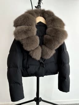 Lagabogy 2025 Big Real Fox Fur Collar New Winter Women Puffer Jacket 90% White Duck Down Coat Female Single Breasted Warm Parkas