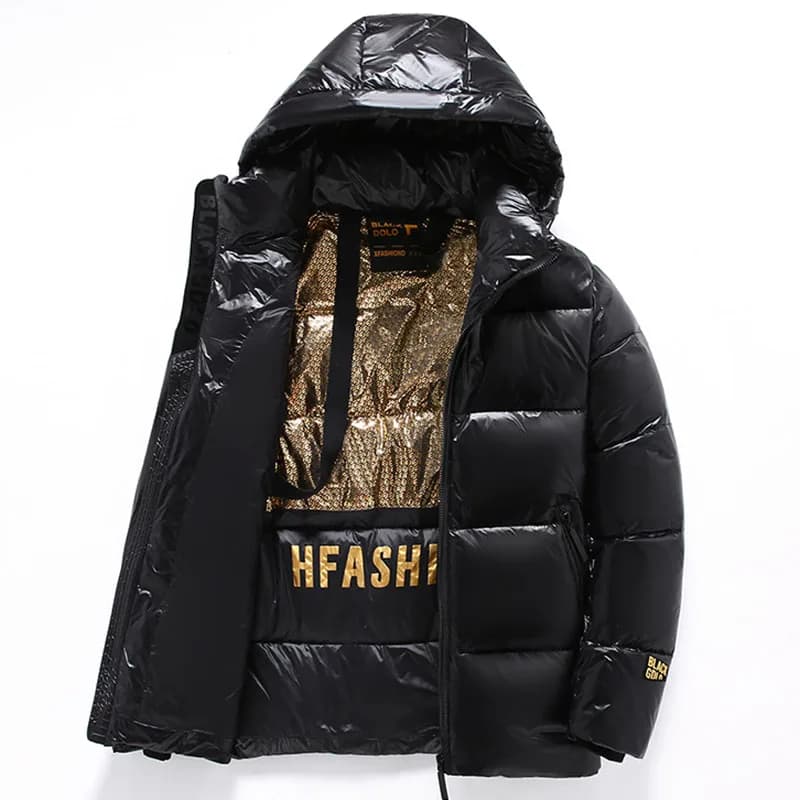 Winter Warm Hooded Thicken Women's Down Jacket 2025 New Fashion Temperament Black White Down Women's Down Jacket Overcoat Y223