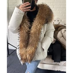 2026 MAOMAOKONG White Duck Down Jacket Winter Women Warm Loose Coat Natural Real Fox Fur Collar Thick Luxury Outerwear Parkas