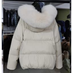 2026 MAOMAOKONG White Duck Down Jacket Winter Women Warm Loose Coat Natural Real Fox Fur Collar Thick Luxury Outerwear Parkas