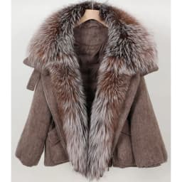 2026 MAOMAOKONG White Duck Down Jacket Winter Women Warm Loose Coat Natural Real Fox Fur Collar Thick Luxury Outerwear Parkas