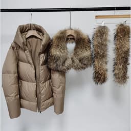 2026 MAOMAOKONG White Duck Down Jacket Winter Women Warm Loose Coat Natural Real Fox Fur Collar Thick Luxury Outerwear Parkas