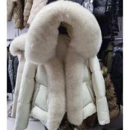 2026 MAOMAOKONG White Duck Down Jacket Winter Women Warm Loose Coat Natural Real Fox Fur Collar Thick Luxury Outerwear Parkas