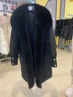 2025 New Winter Women Warm Coat 90% Goose Down Jacket Long Real Fox Fur Collar Thick Luxury Outerwear Female Coat Streetwear