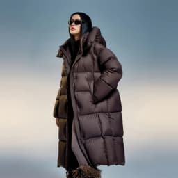 BOSIDENG Winter 90% Duck Down Jacket for Women X-long outwear detachable hat Windproof water-resistant mite resistant