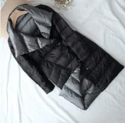 Autumn Double Sided Coat Women Warm Lightweight White Duck Down Coats Oversized Parkas Female Single-breasted Long Winter Jacket