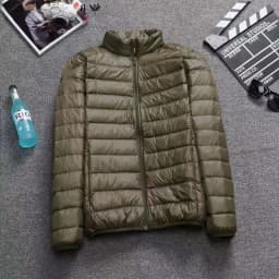 Ultra-Thin down Jacket Women's Short Lightweight Autumn Winter Coat Commute Style Hooded Zipper Closure Pure Color Long Sleeve