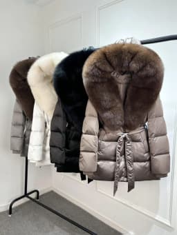 Janveny Luxury Large Natural Silver Fox Fur Hooded 2026 Winter 90% Goose Down Jacket Women Thick Warm Female Parkas Waterproof