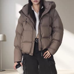 Women Short White Duck Down Jacket Winter Duck Feather Coat Woman Korean Style Fashion Puffer Jacket chaqueta de mujer JK-138