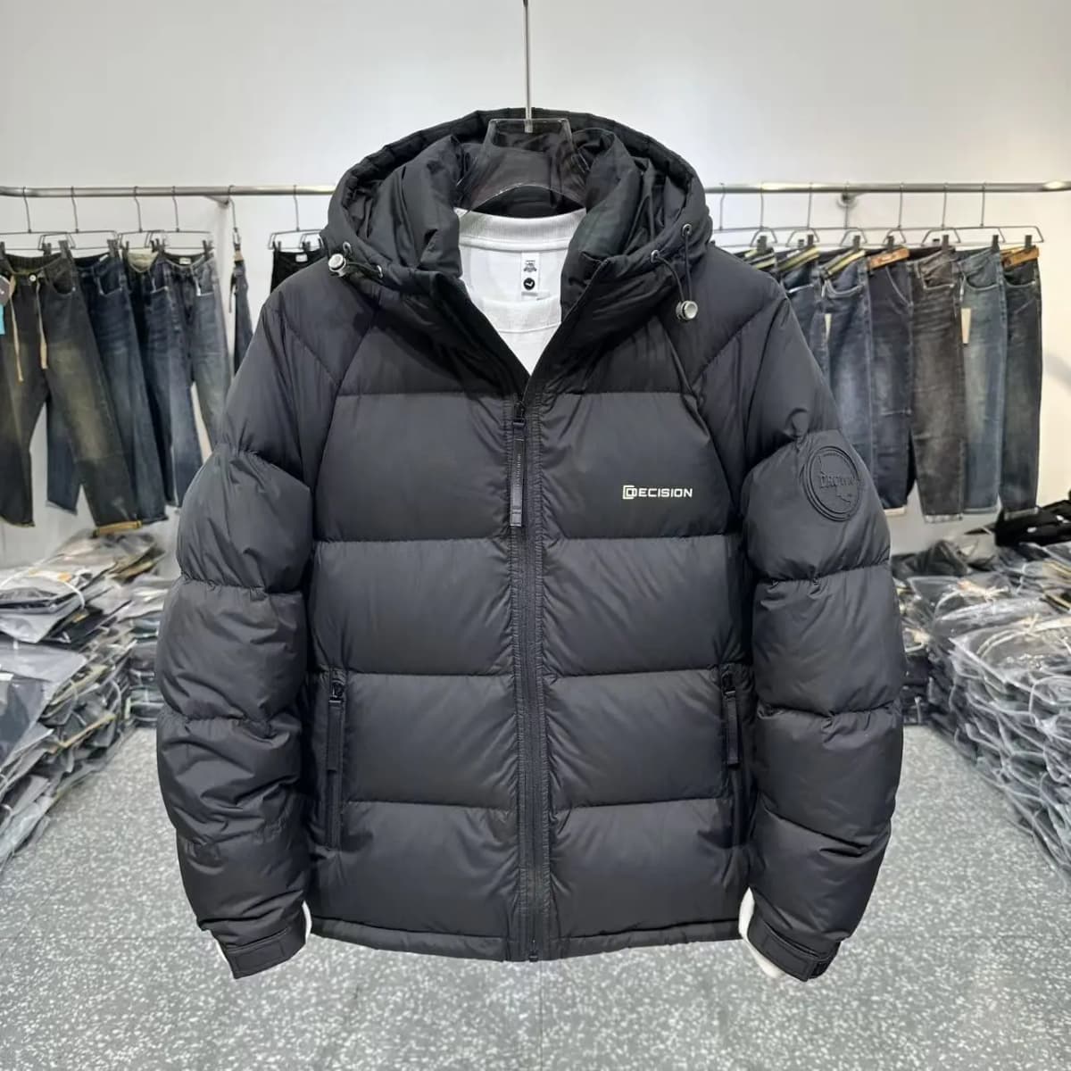 Winter Men's down Cotton Jacket 2024 New Style Waterproof Windproof Hooded Large Size Fashion Urban Style Thickened Regular L...
