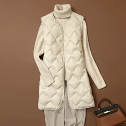 NewBang Long Ultra Light Down Vest Women Duck Down Vests Female Diamond Warm Lighteight O-neck Coat