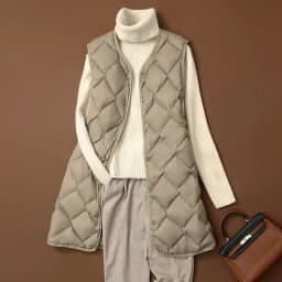 NewBang Long Ultra Light Down Vest Women Duck Down Vests Female Diamond Warm Lighteight O-neck Coat