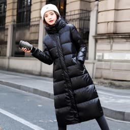 Ultra-Thick Long Over-Knee Women's down Jacket Winter Warm Outerwear 2026 New Style Cotton Bread Style High-End Feel