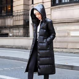 Ultra-Thick Long Over-Knee Women's down Jacket Winter Warm Outerwear 2026 New Style Cotton Bread Style High-End Feel