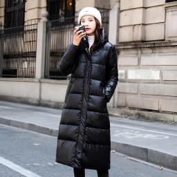 Ultra-Thick Long Over-Knee Women's down Jacket Winter Warm Outerwear 2026 New Style Cotton Bread Style High-End Feel