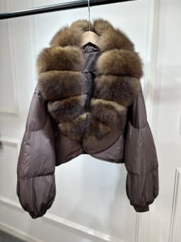 Janveny Real Fur Coat Women Luxury 2026 Winter 90% White Duck Down Jacket Super Big Natural Fox Fur Collar Female Puffer Parkas