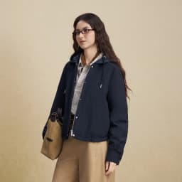 BOSIDENG Women Detachable Hood Down Jacket Vintage Short Slim Fit Casual Fashion Winter Outerwear Coat