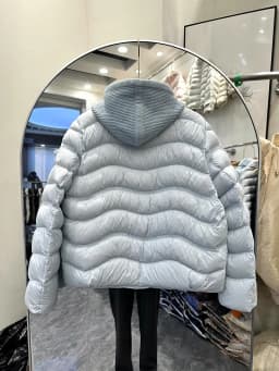 Lagabogy 2026 New Autumn Winter Women 90% White Duck Down Jacket Knitted Hooded Casual Outerwear Female Ultra Light Warm Coats