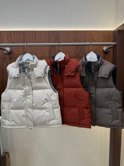 2026 Fall/Winter Women's Hooded Zip-Front Down Vest