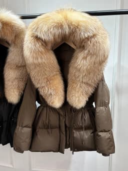 Janveny 2026 Winter Clothing Puffer Jacket Women Large Natural Fox Fur Hooded Thick Warm 90% White Duck Down Coat Female Parkas