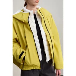 AMII Down Jackets Woman 2026 Winter New Commuter Patchwork Hooded Long Sleeves Jacket Short Loose Warm Women's Top 12544036