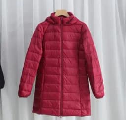 Hat Detachable Hooded Down Coat Winter Women Light Thin White Duck Down Jacket Parkas Ladies Long Warm Big Size Puffer Outwears