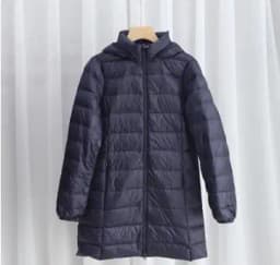 Hat Detachable Hooded Down Coat Winter Women Light Thin White Duck Down Jacket Parkas Ladies Long Warm Big Size Puffer Outwears