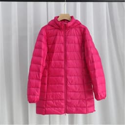 Hat Detachable Hooded Down Coat Winter Women Light Thin White Duck Down Jacket Parkas Ladies Long Warm Big Size Puffer Outwears