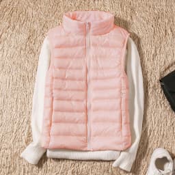 New Causal Women White Duck Down Vest Ultra Light Vest Jacket Winter Weightless Sleeveless Coat winter warm waistcoat
