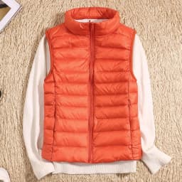 New Causal Women White Duck Down Vest Ultra Light Vest Jacket Winter Weightless Sleeveless Coat winter warm waistcoat