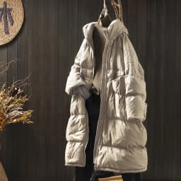Janveny 2025 New Winter Hooded Drawstring Loose Puffer Jacket Women Solid Casual Silhouette Long 90% White Duck Down Warm Coat