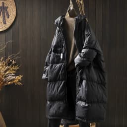 Janveny 2025 New Winter Hooded Drawstring Loose Puffer Jacket Women Solid Casual Silhouette Long 90% White Duck Down Warm Coat