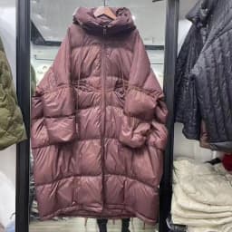Janveny 2025 New Winter Hooded Drawstring Loose Puffer Jacket Women Solid Casual Silhouette Long 90% White Duck Down Warm Coat