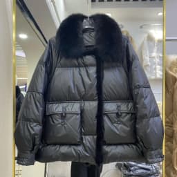 Lagabogy 2025 New Winter Women Real Fox Fur 90% White Duck Down Jacket Short Puffer Coat Female Vintage Mink Fur Patchwork Parka