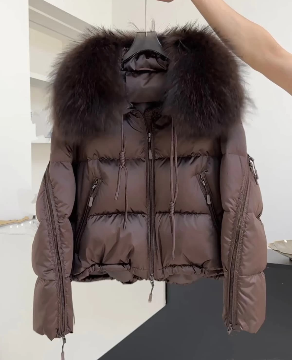 Lagabogy 2026 New Loose Parkas Outwear Large Real Natural Fur Collar Winter Puffer Jacket Women Thick Warm Duck Down Coat Female