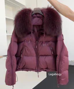 Lagabogy 2026 New Loose Parkas Outwear Large Real Natural Fur Collar Winter Puffer Jacket Women Thick Warm Duck Down Coat Female