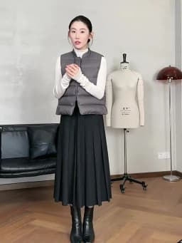 Women's Inner-Wear Thermal down Vest~90% Duck Down, Can Be Worn Outside, Slim Fit Sleeveless Vest, 2026 Autumn and Winter New Style