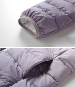 Woman Winter Hooded Coat 90% Duck Down Filled New Fashion Gradient Jacket Ultra Light Autumn Warm Parkas Windbreaker
