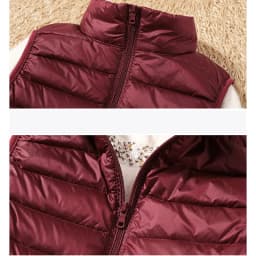 2023 New Women 90% White Duck Down Vest Women's Ultra Light Duck Down Vest Jacket Autumn Winter High collar Sleeveless Coat