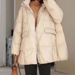 Lagabogy 2025 New Winter Women White Duck Down Jacket Hooded Warm Oversize Puffer Coat Female Casual Loose Parkas Pocket Outwear