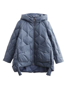 Lagabogy 2025 New Winter Women 90% White Duck Down Jacket Casual Loose Fashion Outwear Hooded Puffer Coat Short Light Warm Parka