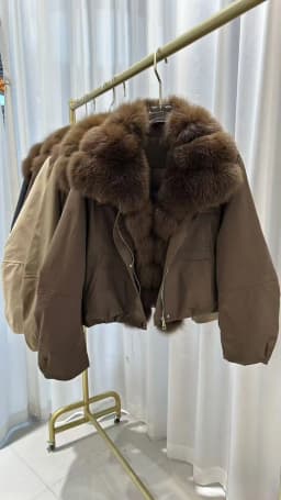 Fur Collar down Jacket Women's Short Loose Warm Parka Casual Style 80% down Fill Power Original Color Available