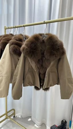 Fur Collar down Jacket Women's Short Loose Warm Parka Casual Style 80% down Fill Power Original Color Available