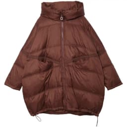 Loose Fit Duck down Jacket Women's Korean Style Bread Coat Warm Thickening Slimming Large Size Cover up Casual Commute