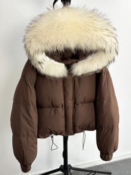 Lagabogy Puffer Jacket Women 2025 Winter Naturally Warm Loose Waterproof Female StreetWear Duck Down Coat Real Raccoon Fur Coat