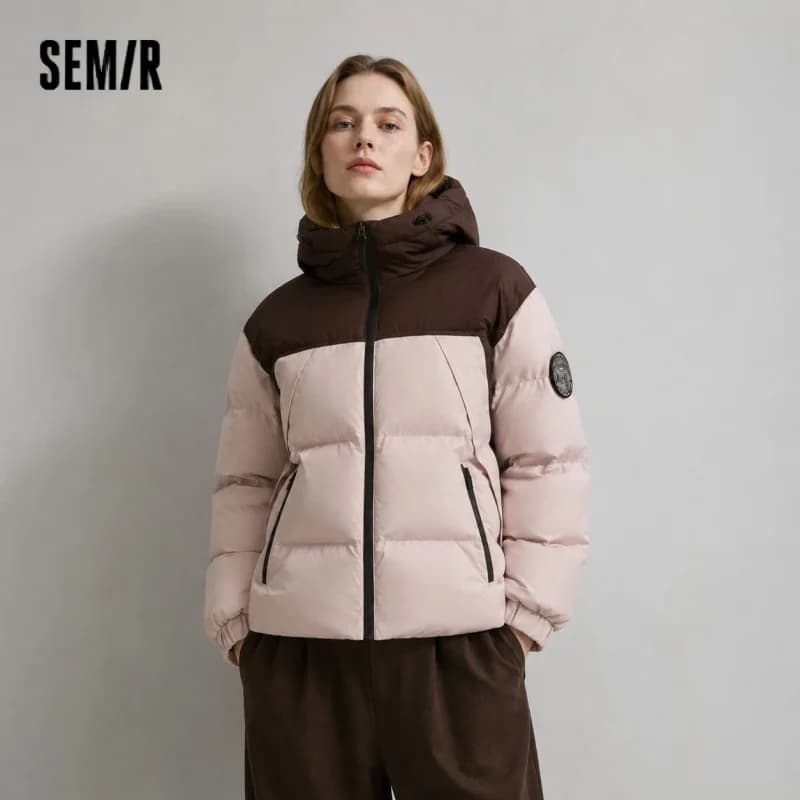 Semir Down Jacket Women 2026 New Winter Three-Resistant Outerwear Warm Versatile Fashion Winter Clothing