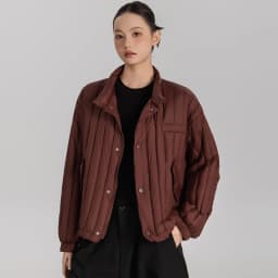 Janveny 2026 New Autumn Winter Lightweight Loose Puffer Down Coat Women Stand Up Collar Warm Casual White Duck Down Short Jacket