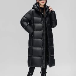 Women Clothes 2026 New Fashion Warm Hooded Women's Down Jackek Winter White Duck Down Thickened Black Women's Down Jacket H386