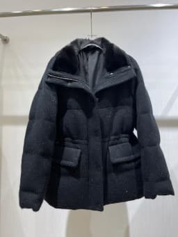 2024 New Women Winter Real Mink Fur Collar Natural Goose Down Jacket Puffer Jackets Thick Female Outwear Coat